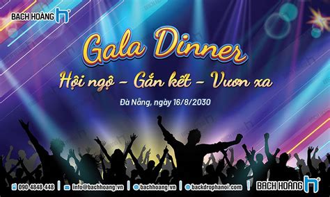 Mẫu Phông - Backdrop Gala Dinner Đẹp Nhất