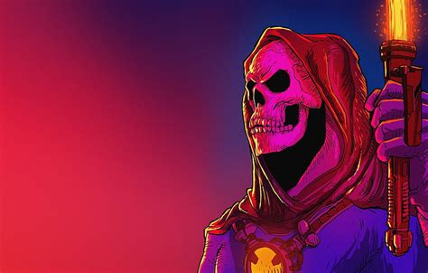 Minimalism, Music, Skull, Style, Background, 80s, Style, Fiction, Neon, Skeleton, Illustration ...