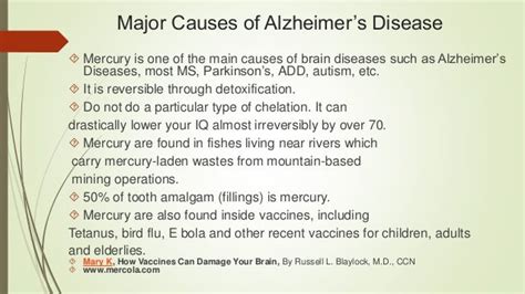 Major causes of alzheimer’s disease