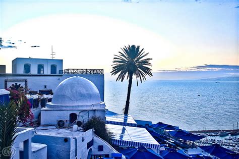 HD wallpaper: sidi bou said, tunisia, sky, building exterior ...