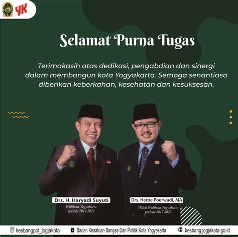 BADAN KESATUAN BANGSA DAN POLITIK KOTA YOGYAKARTA - Selamat Purna Tugas