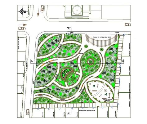 Public Garden structure layout plan 2d view in autocad format | Public ...