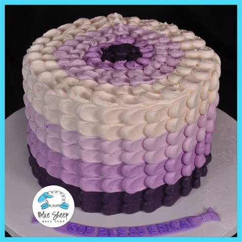 Ombre Buttercream Petal Cake | Blue Sheep Bake Shop