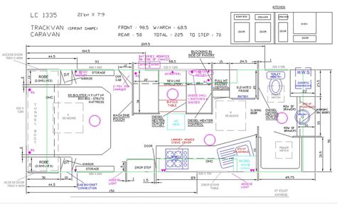 Lotus Trackvan Extreme Floor Plans - Lotus Caravan Owners