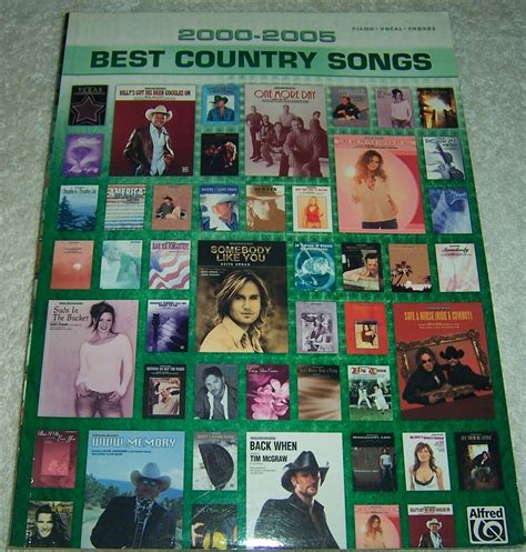 2000-2005 Best Country Songs: Piano/Vocal/Chords sheet music songbook score | eBay