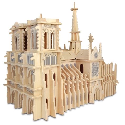 Notre Dame Cathedral - 3D Woodcraft Kit Puzzle