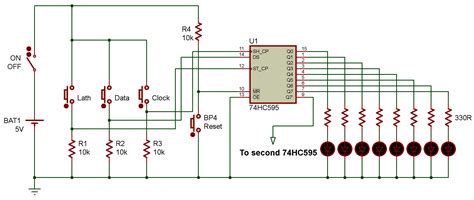 74hc595 circuit diagram - Wiring Diagram and Schematics