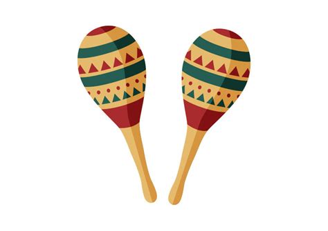 Pair Of Maracas Flat Vector by superawesomevectors on DeviantArt