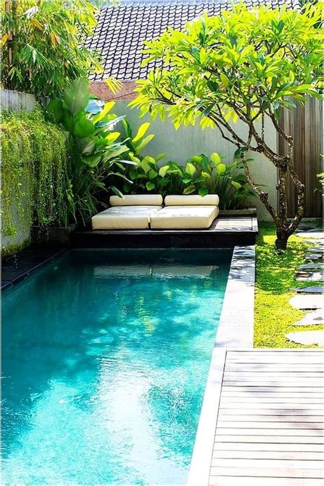 14 piscinas pequeñas de obra. Ideas de piscinas para patios pequeños.