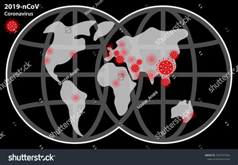 2019ncov Coronavirus Map Charts Vector Confirmed Stock Vector (Royalty Free) 1659737266 ...