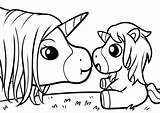 Baby Unicorn Coloring Pages sketch template