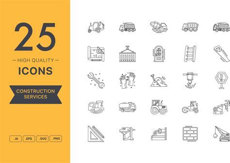 Vector set of Construction icons 23604291 Vector Art at Vecteezy