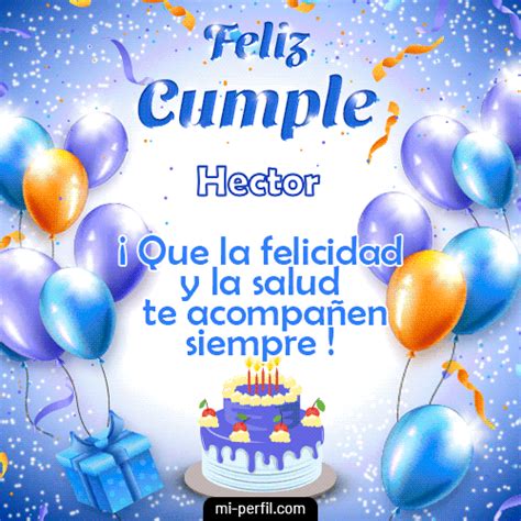 🎂Feliz Cumple 3 Hector | GIF de cumpleaños