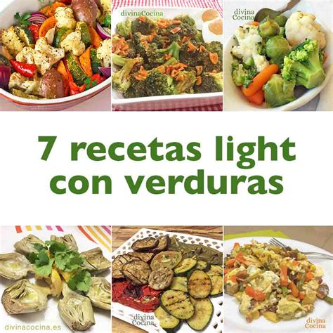 7 recetas light con verduras - Divina Cocina