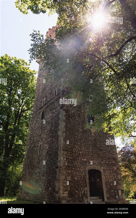 Piast tower, part of Cieszyn Castle, a gothic-renaissance stronghold in ...