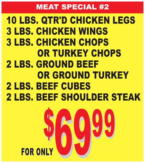 Newest Meat Specials – Four Seasons Meat Market