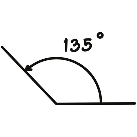 degrees angles. Geometric mathematical degree angle with arrow 27110918 PNG