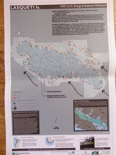 Shoreline Map 2 - Energy & Sediment Movement | Lasqueti Island