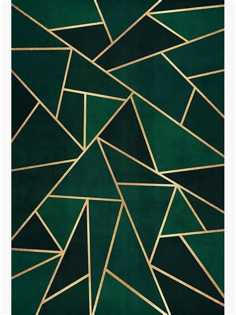 Green & Gold Pattern Art Board Print by banginT | Pattern art, Gold pattern, Gold geometric pattern