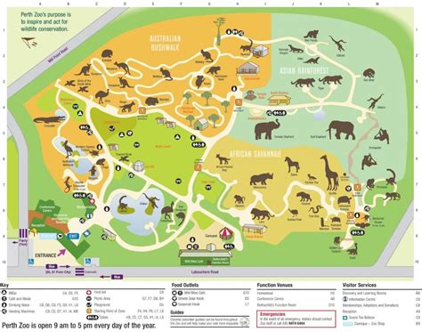 Perth zoo map - Map of Perth zoo (Australia) | Zoo map, Zoo, Bristol zoo