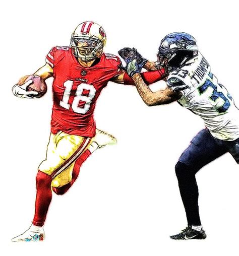 San Francisco 49ers WR Dante Pettis | Football illustration, San ...