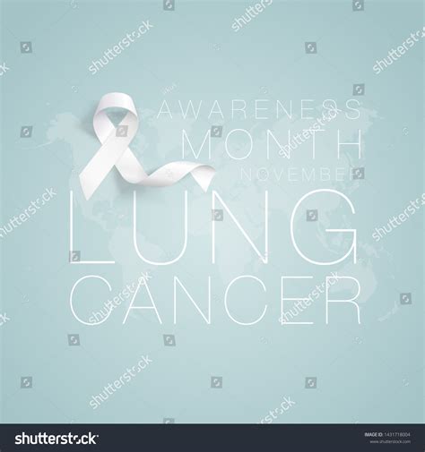 Lung Cancer Awareness Calligraphy Poster Design Stock Vector (Royalty Free) 1431718004 ...