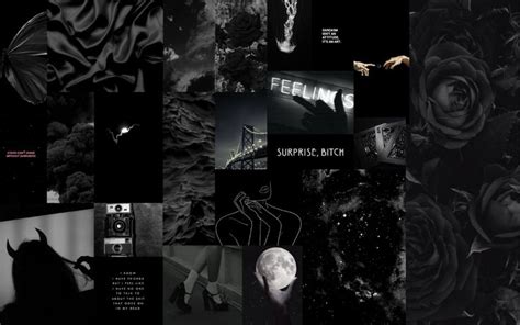 Wallpaper balck aesthetic | Desktop wallpaper black, Desktop wallpaper art, Cute laptop wallpaper