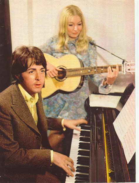 Paul McCartney and Mary Hopkins, Sept 1968 ~ vintage everyday