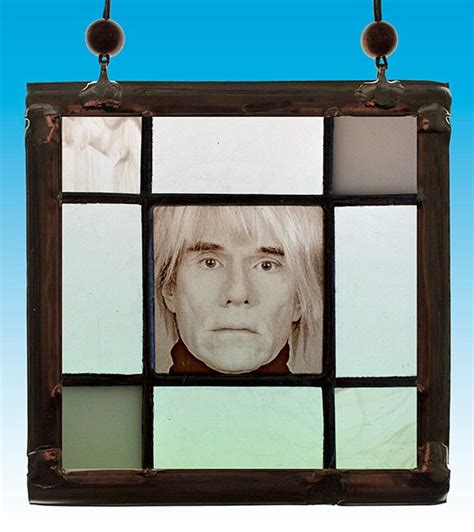 Andy Warhol stained glass, Andy Warhol suncatcher, Andy Warhol, suncatcher, unique stained glass ...