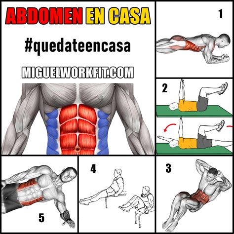 Entrena el abdomen en casa