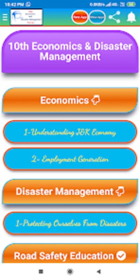 10th Economics Disaster Mgmt para Android - Download