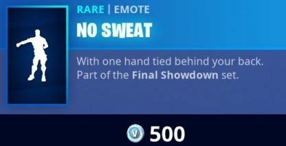 Fortnite | NO SWEAT Emote - How To Get - GameWith