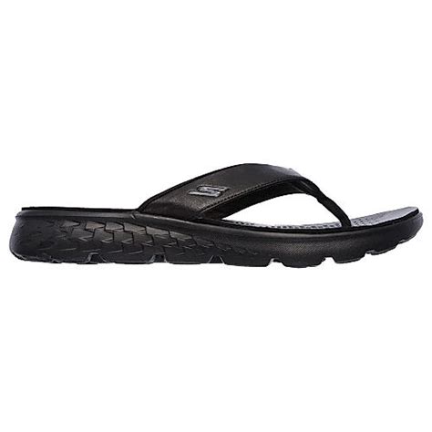 Buy Skechers Black Mens On-The-Go 400 - Vista Flip Flops Online at ...