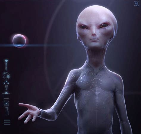 Grey Alien, Andrew Baker on ArtStation at https://www.artstation.com ...