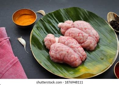 Uncooked Goat Brain Bheja Mutton Brainperfect Stock Photo 1876948120 ...