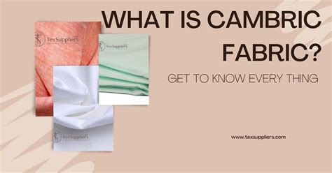 What is Cambric Fabric? Get to Know Every Thing | Textile Suppliers