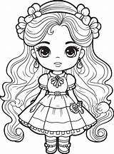 Doll Coloring Pages sketch template