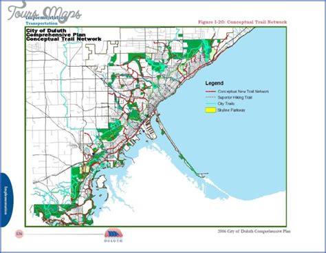 Superior Hiking Trail Map - ToursMaps.com