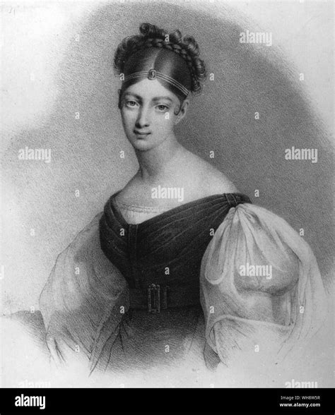 Maria Malibran lithograph 1830 opera singer Stock Photo - Alamy