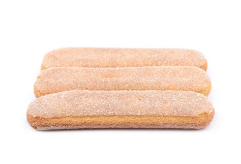 Ladyfinger Savoiardi Biscuit Composition Stock Photo - Image of crumbly ...