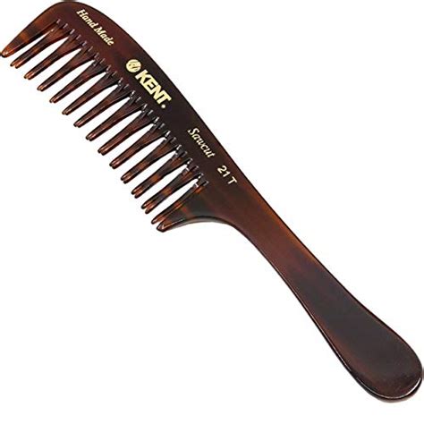 Kent 21T Wide Tooth Comb - Rake Comb Hair Detangler/Wide Tooth Comb for ...