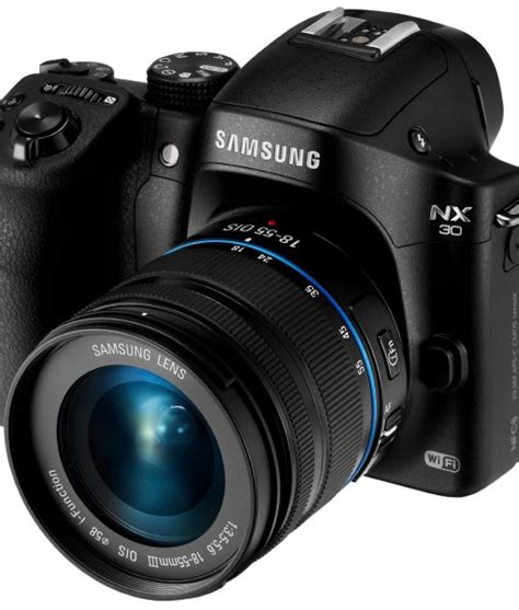 Samsung NX30 20.3MP CMOS Smart WiFi & NFC Mirrorless Digital Camera with 18-55mm Lens and 3 ...