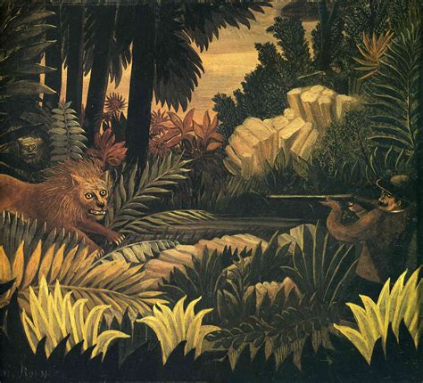 The Lion Hunter - Henri Rousseau - WikiArt.org