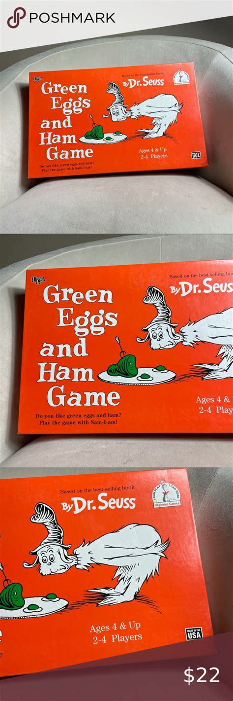 Dr. Seuss Green Eggs and Ham Board Game | Green eggs and ham, Green eggs, Seuss