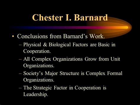 Chester Barnard Contribution to Management