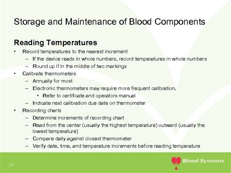 Storage and Record Keeping Requirements for Transfusable Blood