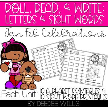 Roll and Write: Editable Worksheets Bundle | Holidays by Deedee Wills