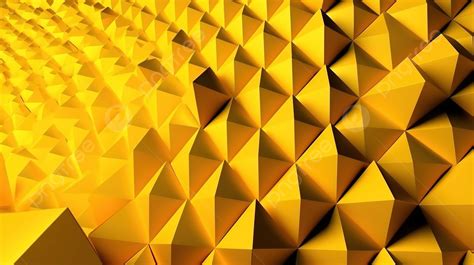 3d Yellow 3d Geometric Triangular Polygons 3d Background Image For Animated Desktop Wallpaper ...