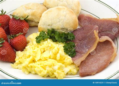 Country Ham Breakfast Platter Stock Image - Image: 10914231