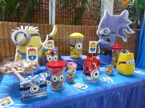 Despicable Me Birthday Party Ideas | Photo 8 of 24 | Minion birthday party, Minion party, Birthday